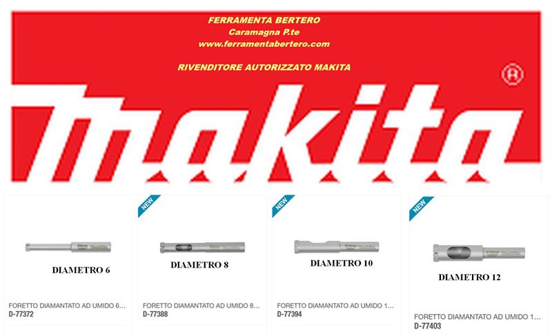 FORETTO MAKITA FORATURA PIASTRELLE GRES PORCELLANATO PUNTE DIAMANTATE